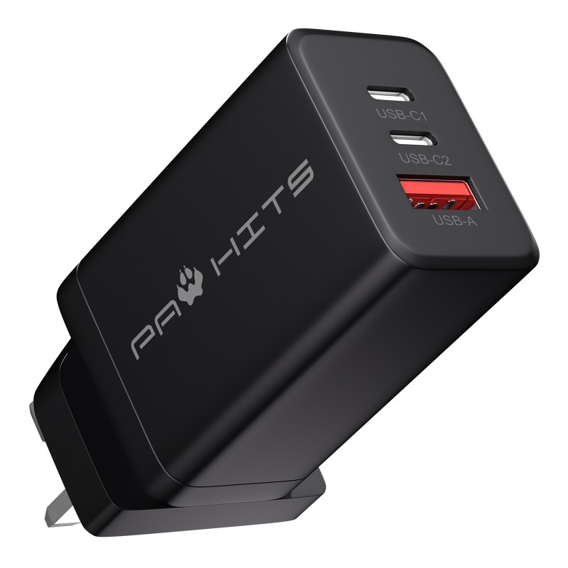 3-Port 65W GaN Wall Charger 